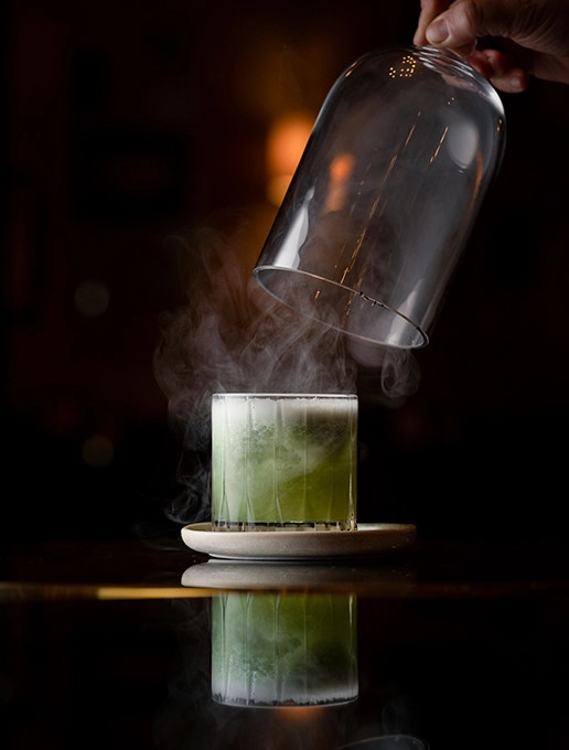 Cóctel ofrecido para degustación en la oscuridad dentro del restaurante Dans le Noir ?