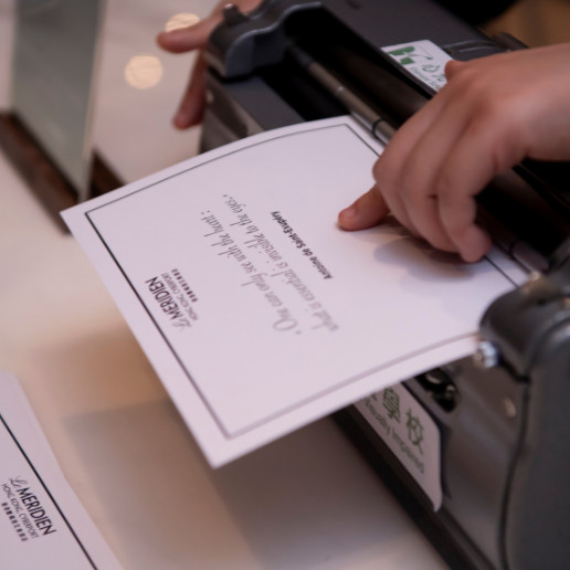 Atelier braille de Dans le Noir ? proposée pour une expérience Team building