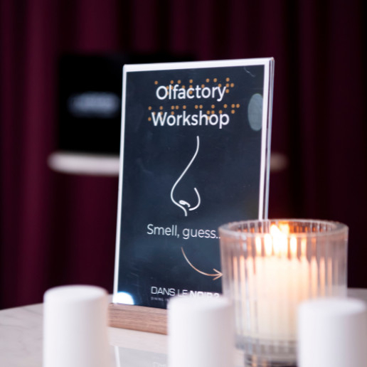 Atelier olfactif de Dans le Noir ? proposée pour une expérience Team building