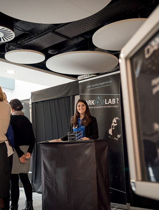 Boîte noire de Dans le Noir ? proposée pour créer des événements uniques