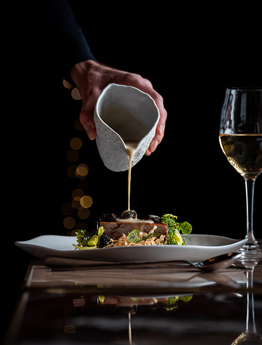 Plat servi lors d’un dîner précédent une Silent Party au restaurant Dans le Noir ?.