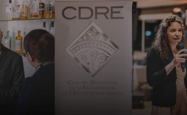 Intervention lors d’un événement du CDRE (Club des Directeurs de la Restauration et d’Exploitation France)